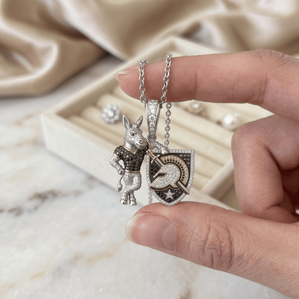 ABK Solid Gold Chain with Diamond Pendant HTTT