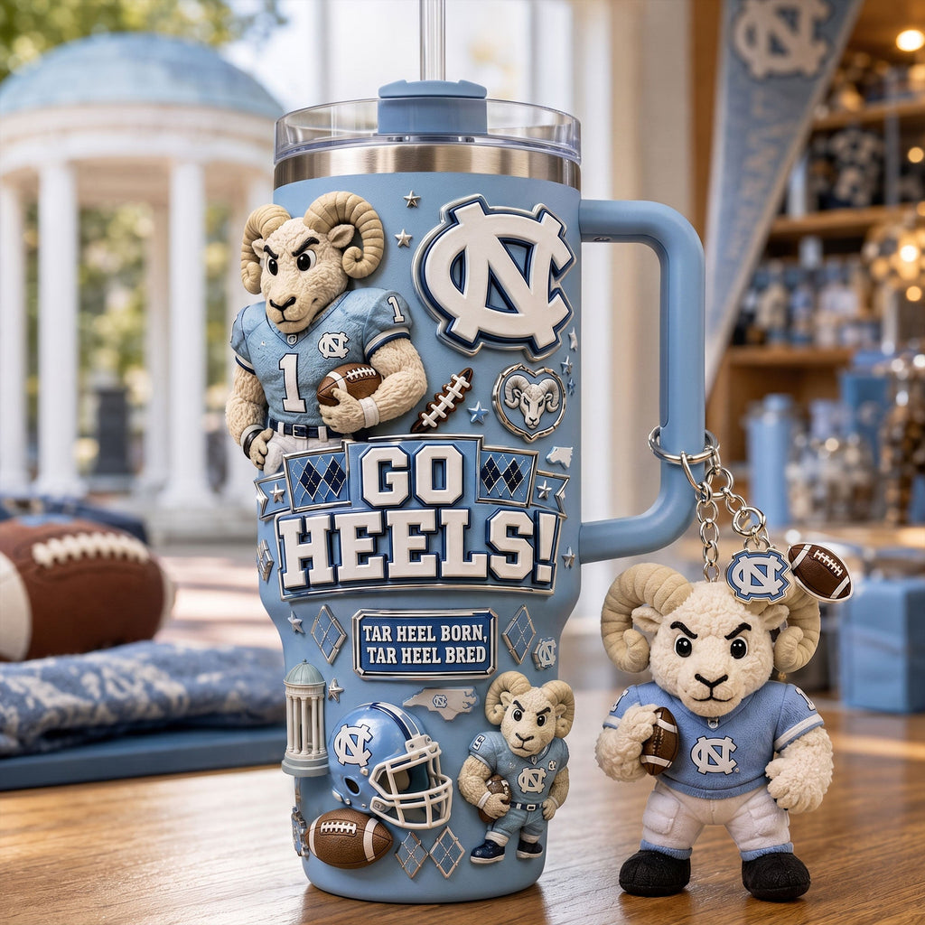 UNC 40oz Tumbler With Handle HTTT