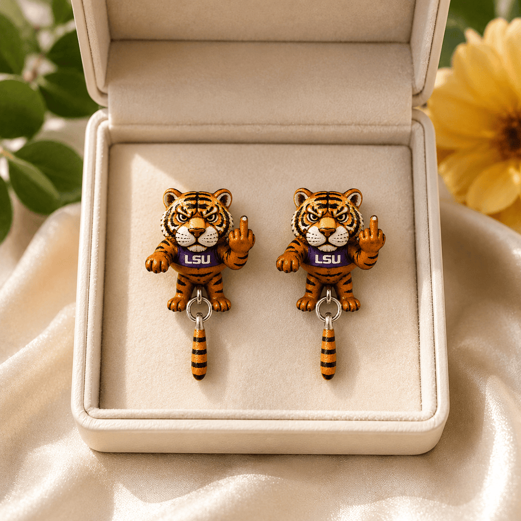 Premium LSU Dangle Earrings NTTB