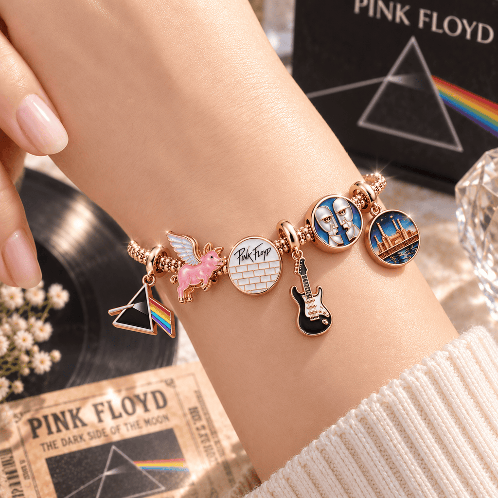 PKFL Rose Gold Charm Bracelet Set TTTT