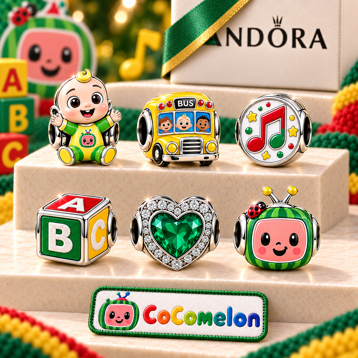 COCO Silver Charm Bracelet Set PNPA