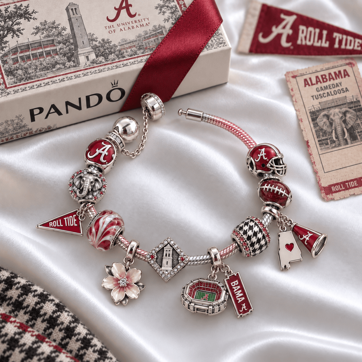 ACT Silver Charm Bracelet Set PTKL
