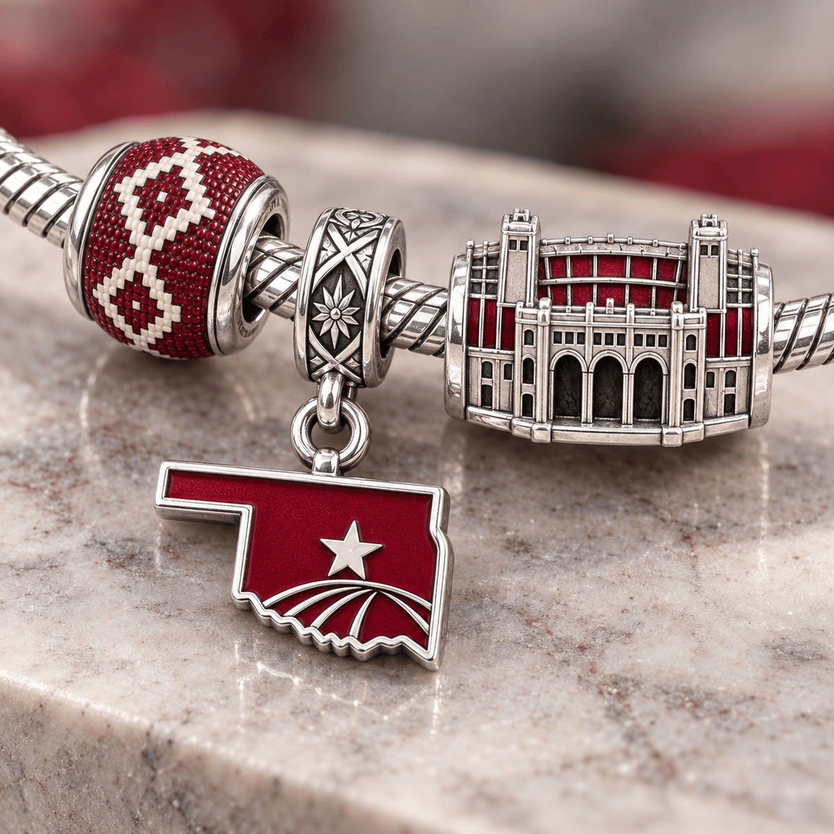 OSN Silver Charm Bracelet Set HQH