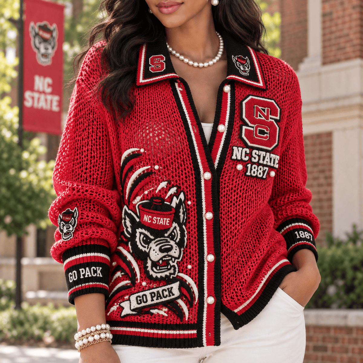 NCSW Women’s Open-Knit Cardigan HTTT