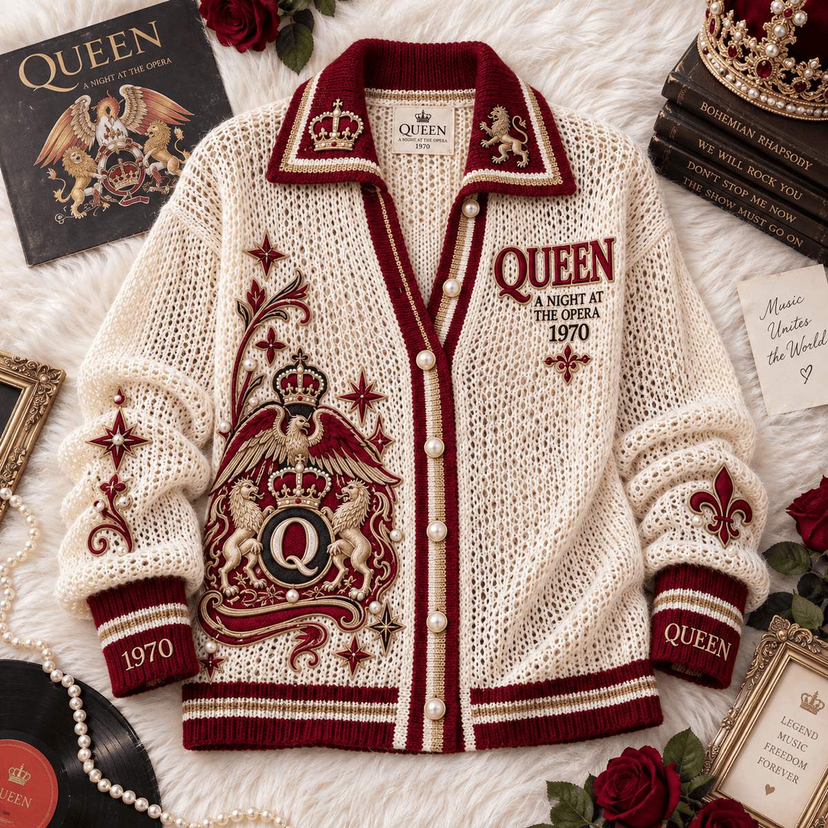 QNN Women’s Open-Knit Cardigan DNBN
