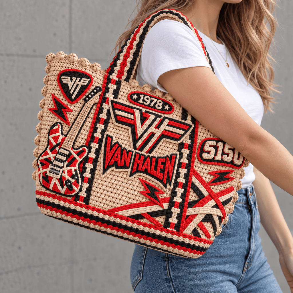VHL Straw-Style Embellished Tote Bag NTKO