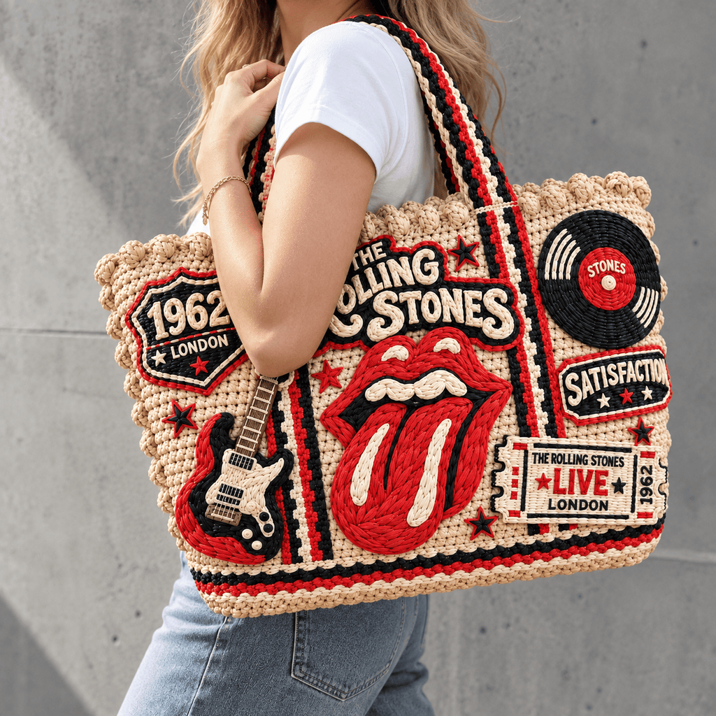 RLST Straw-Style Embellished Tote Bag NTKO