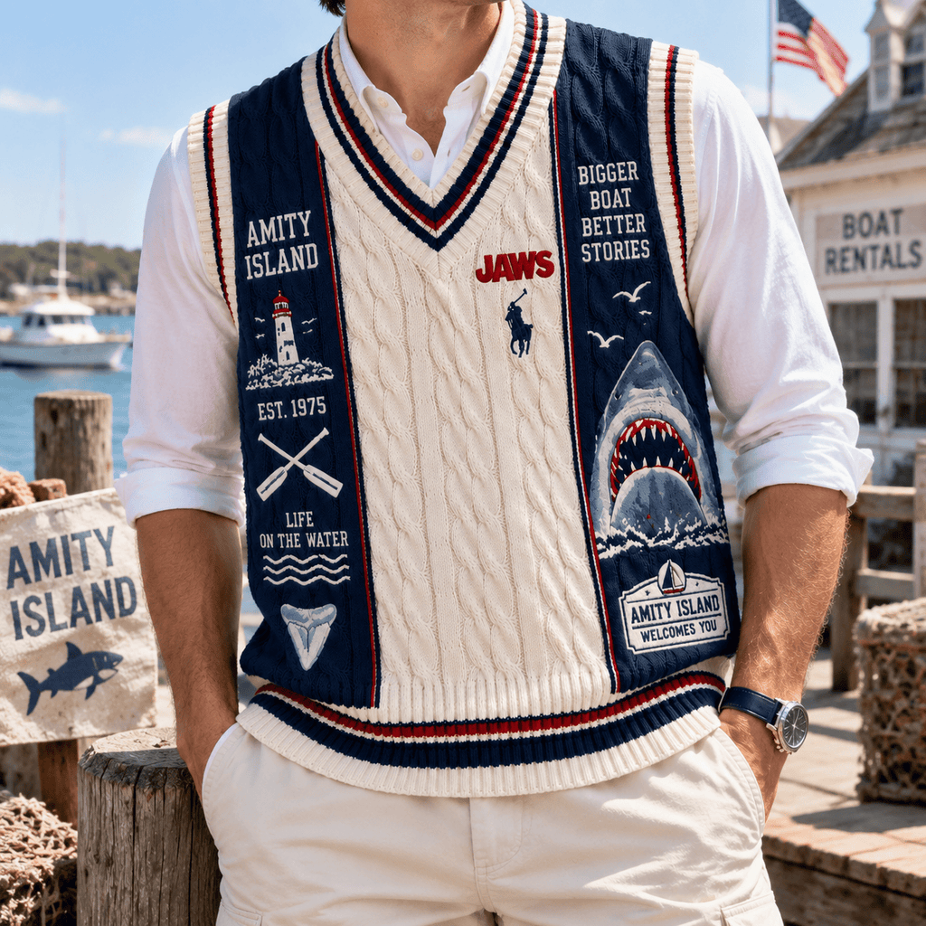 JAWS Premium Heritage Sweater Vest NTNA
