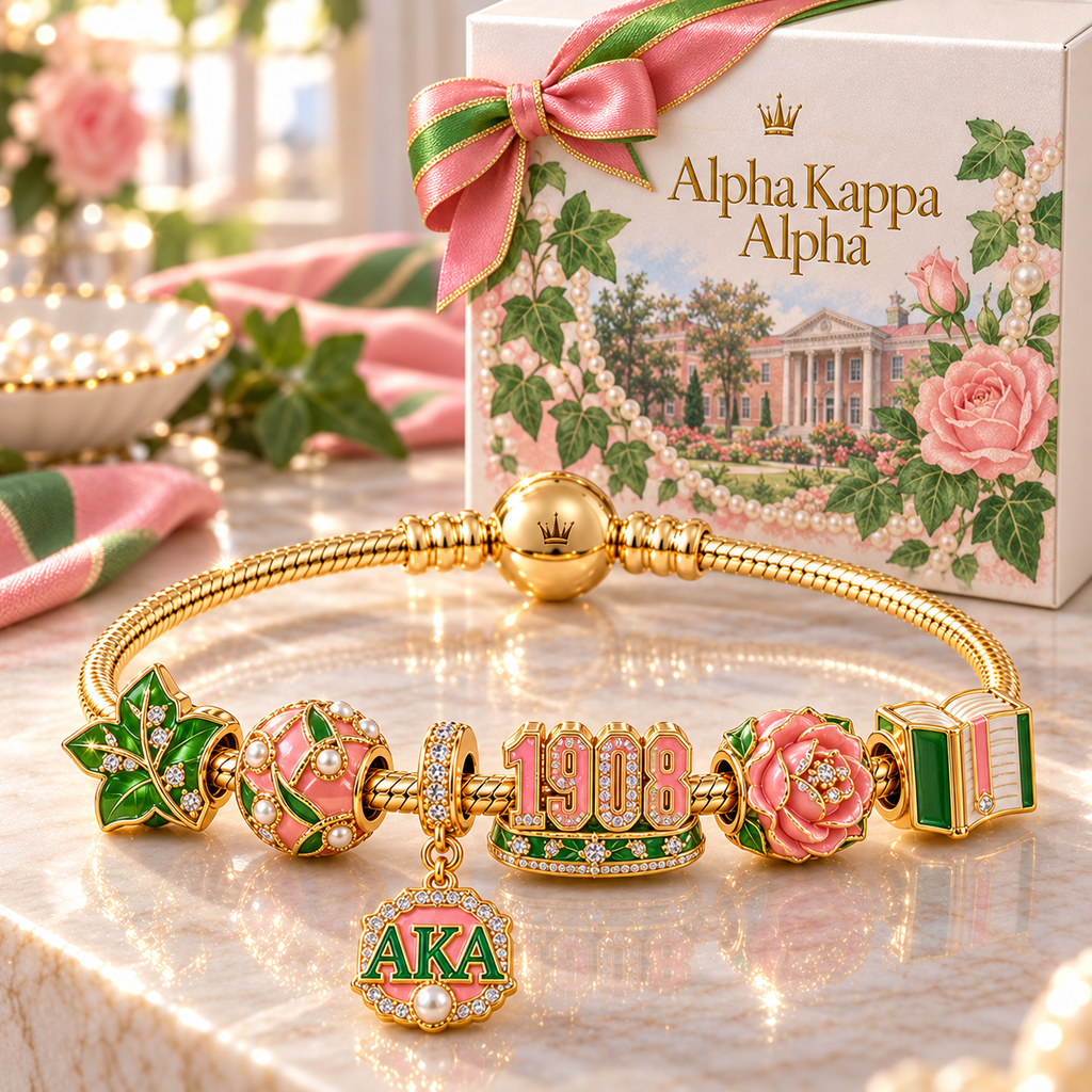 AKA Gold Charm Bracelet Set NHVH