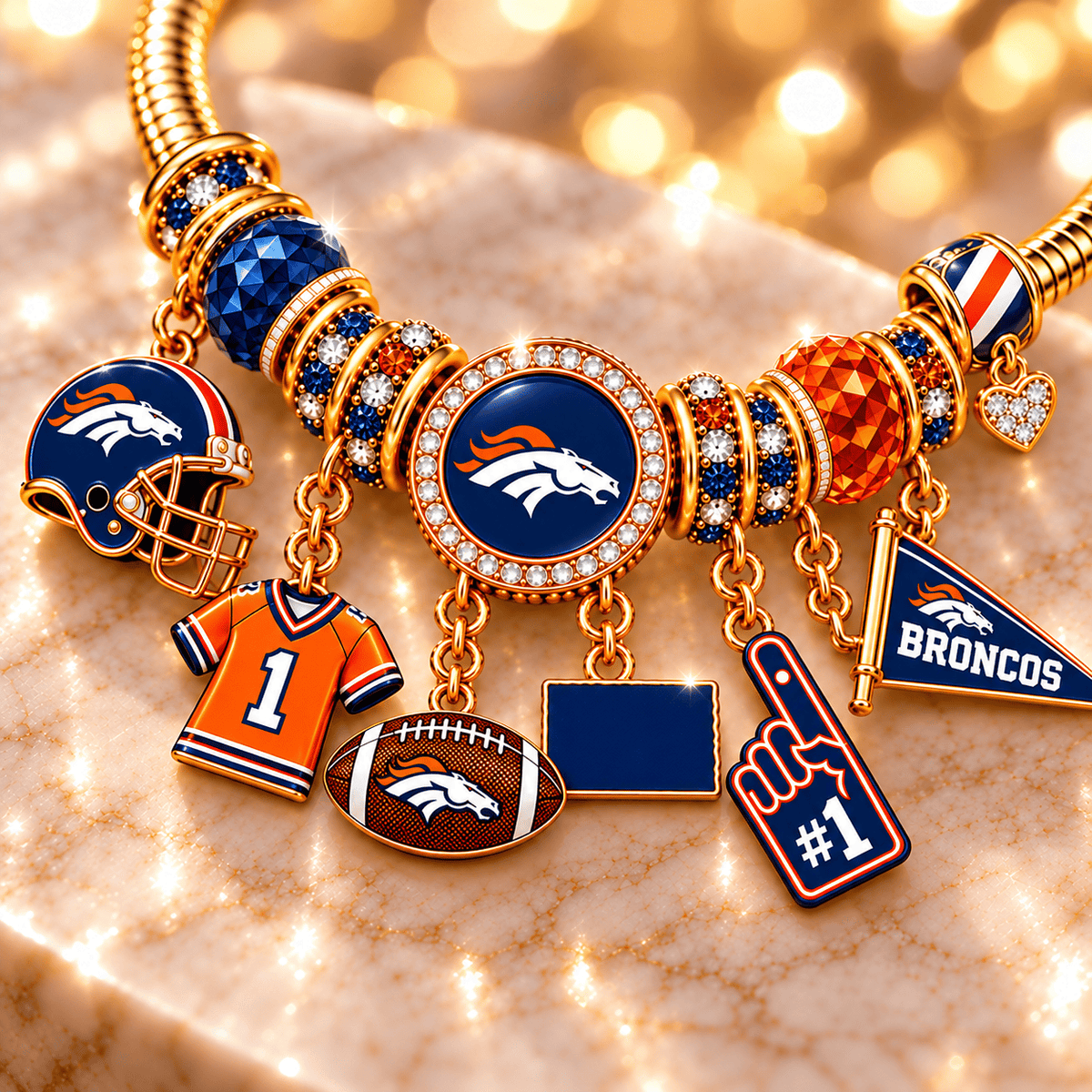 BRC Gold Charm Bracelet Set PNPA