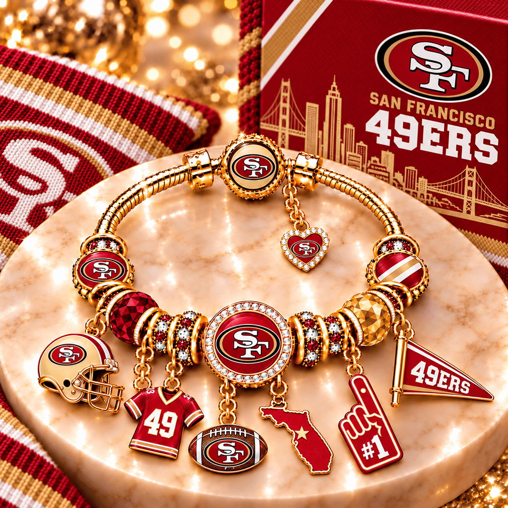SF49 Gold Charm Bracelet Set PNPA