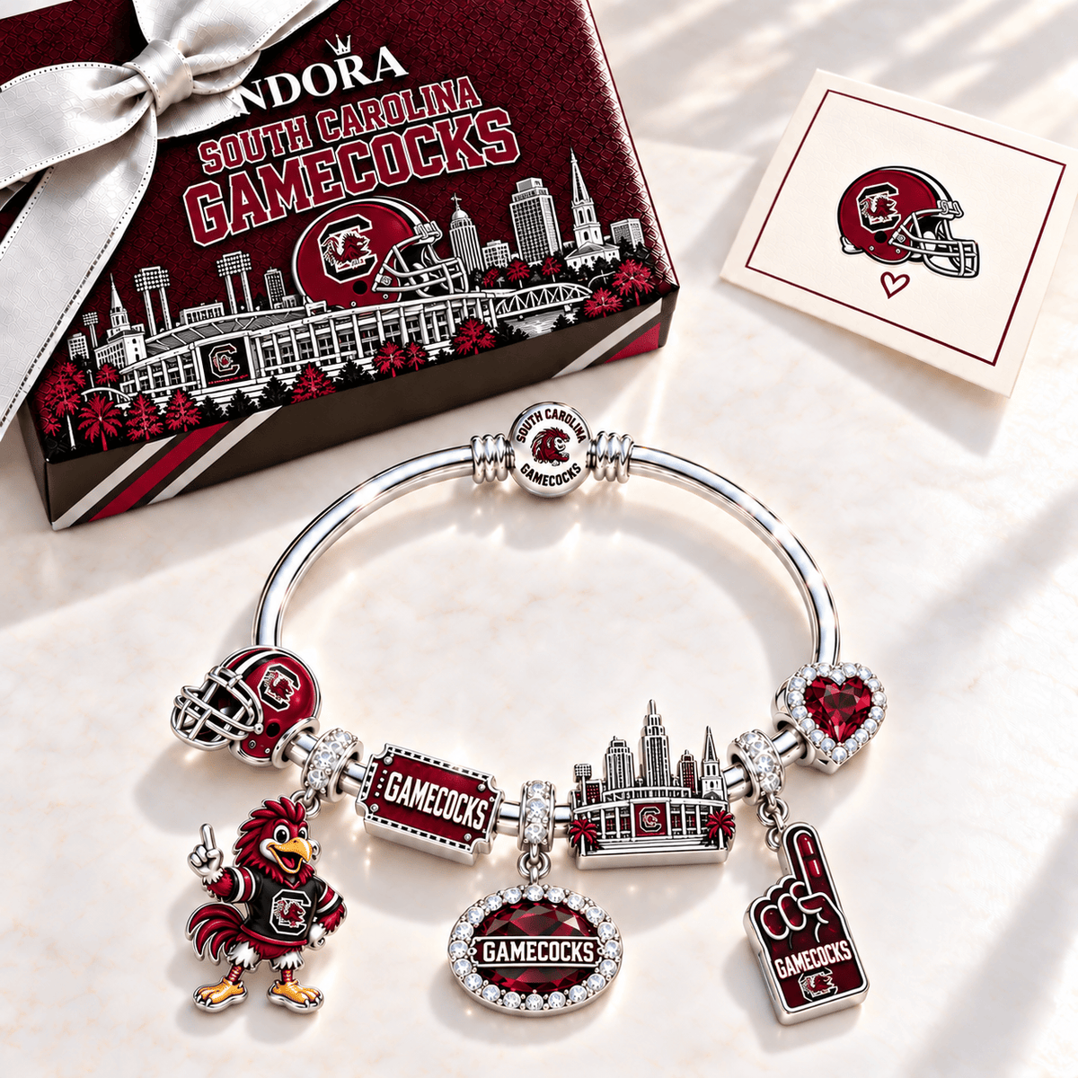 SCG Silver Charm Bracelet Set TMH