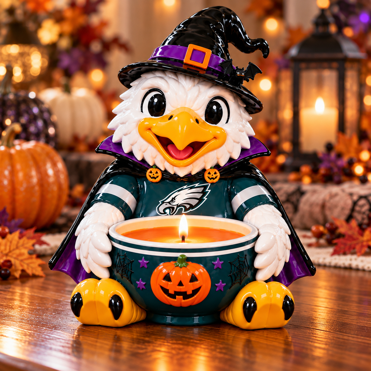 PLDE Halloween Candle Holder – Spooky Game Day Decor PNPA