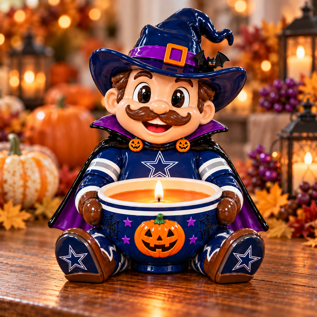 DLCB Halloween Candle Holder – Spooky Game Day Decor PNPA