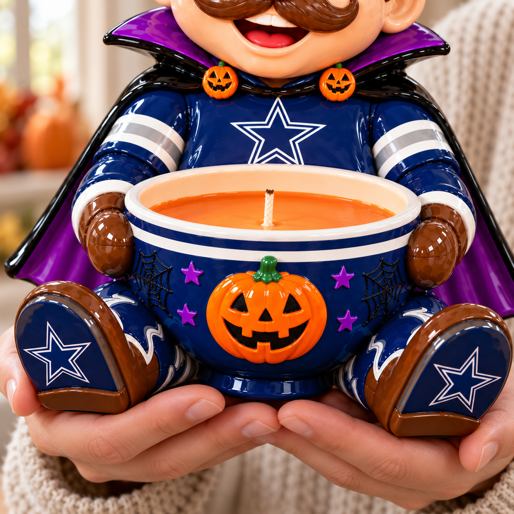 DLCB Halloween Candle Holder – Spooky Game Day Decor PNPA