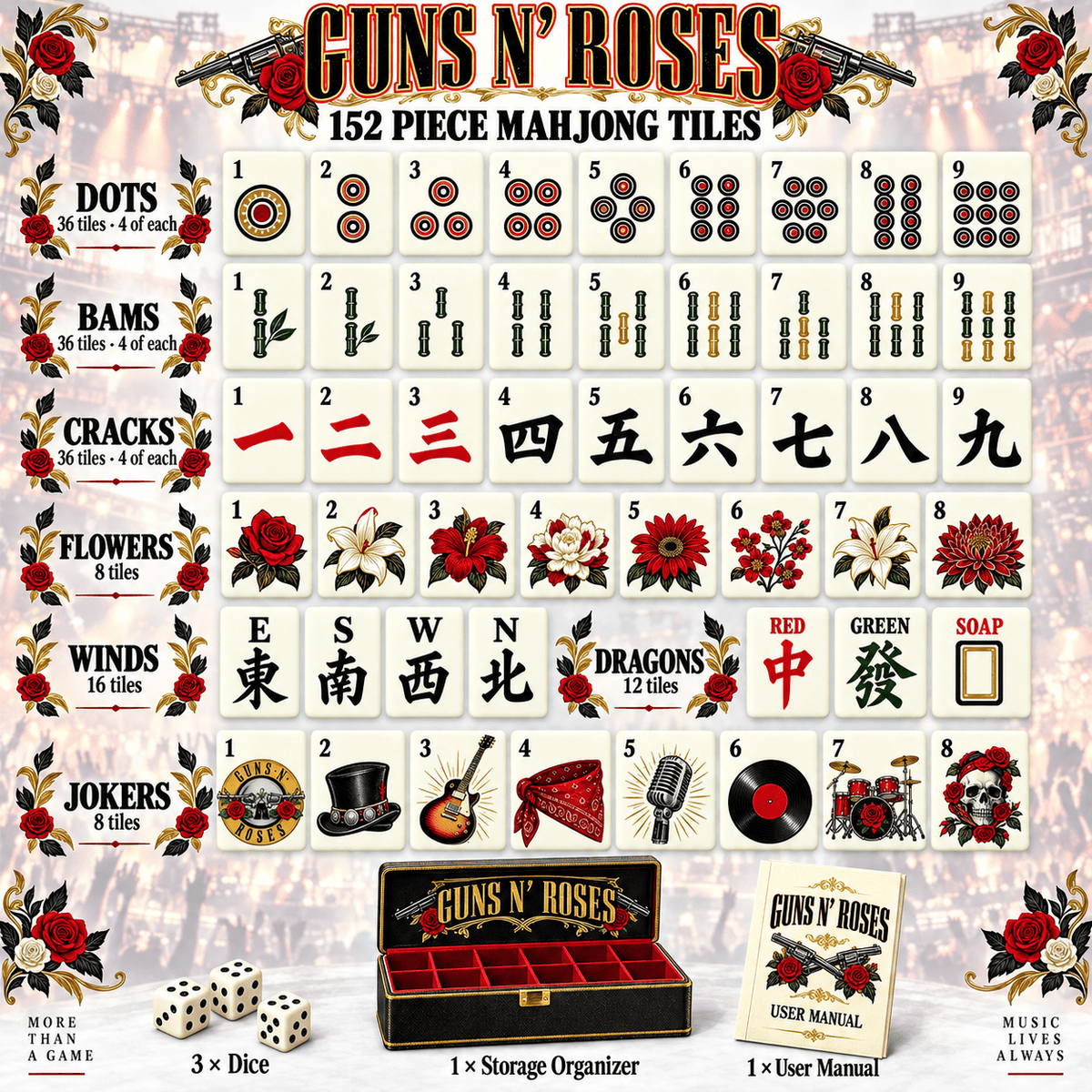 GNR Premium Mahjong Set – Game Night Edition PNPA