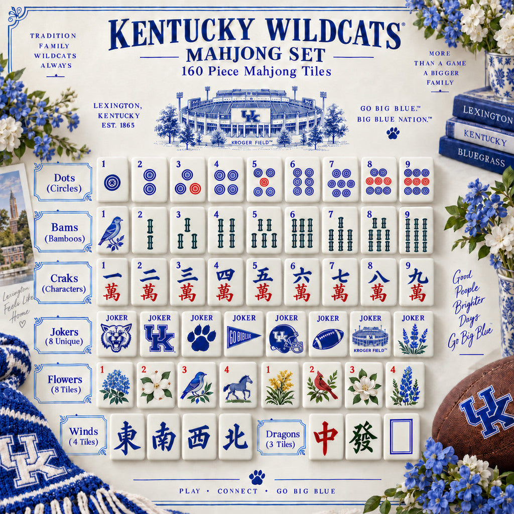 Premium KWC Mahjong Tiles Set TNSM
