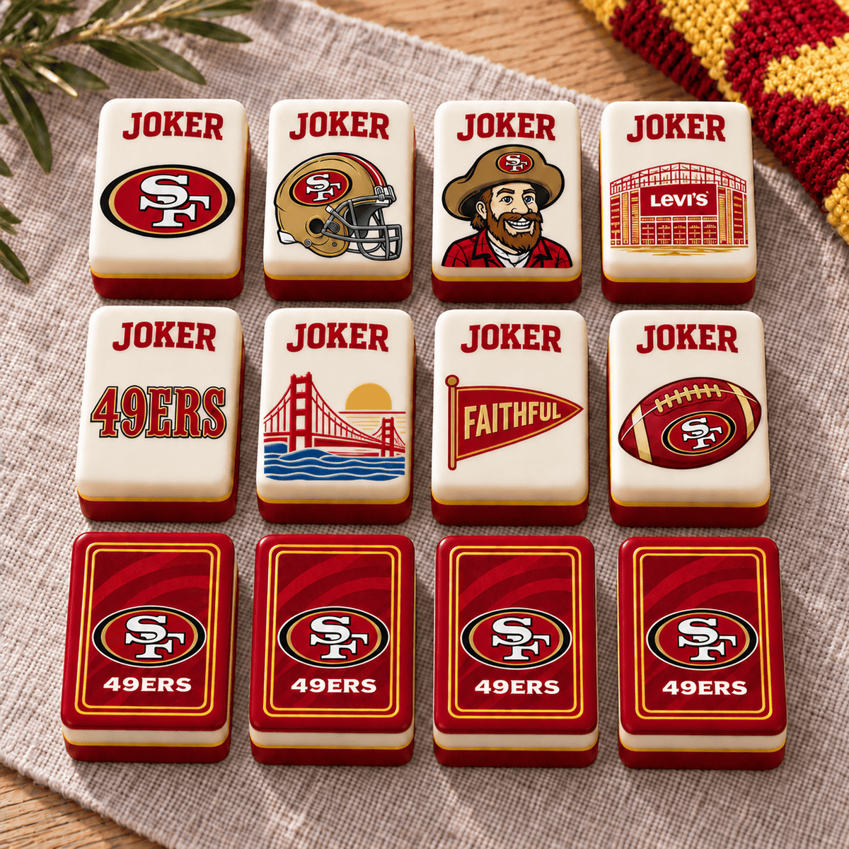 Premium SF49 Mahjong Tiles Set PVNA
