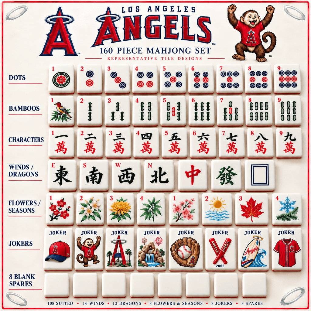 Premium LAA Mahjong Tiles Set TTMH