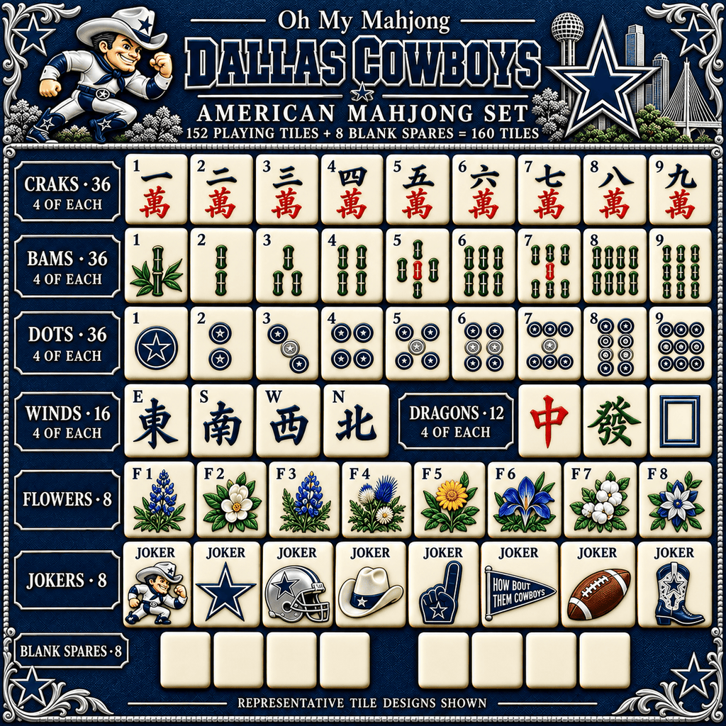 DLCB Premium Mahjong Set – Game Night Edition NHVH