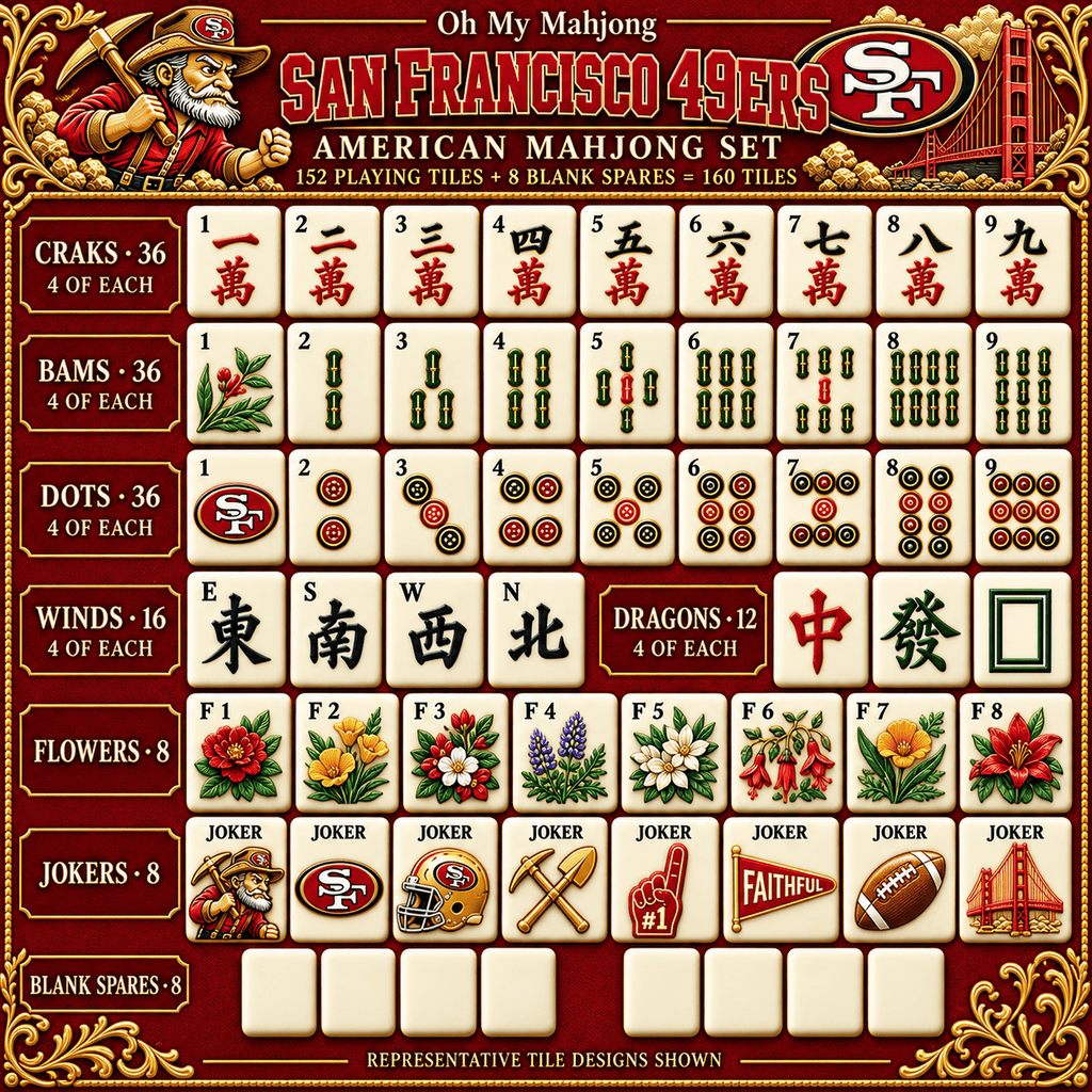 SF49 Premium Mahjong Set – Game Night Edition NHVH
